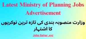 Latest Ministry of Planning Jobs Advertisement