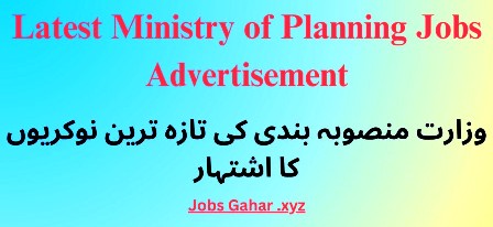 Latest Ministry of Planning Jobs Advertisement